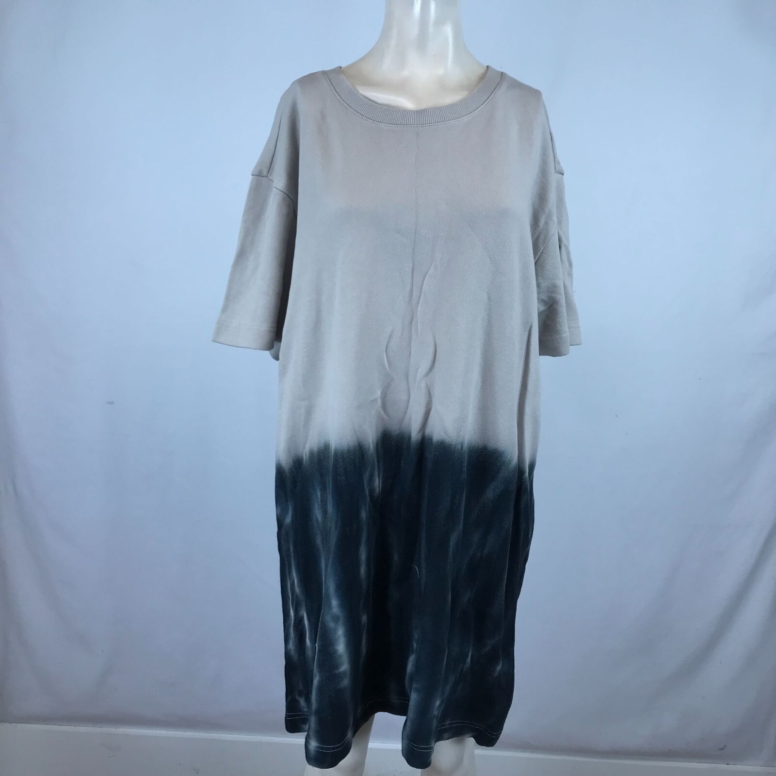 ZELLA - MUJER XL - GRIS MARSOPA MANGA CORTA TYE DIE CAMISETA VESTIDO