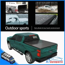 5'  Vinyl Tri-Fold Soft Tonneau Cover For 2016-2019 Toyota Tacoma 5ft Trunk Bed