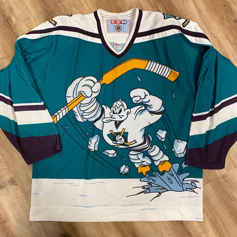 anaheim mighty ducks old jersey