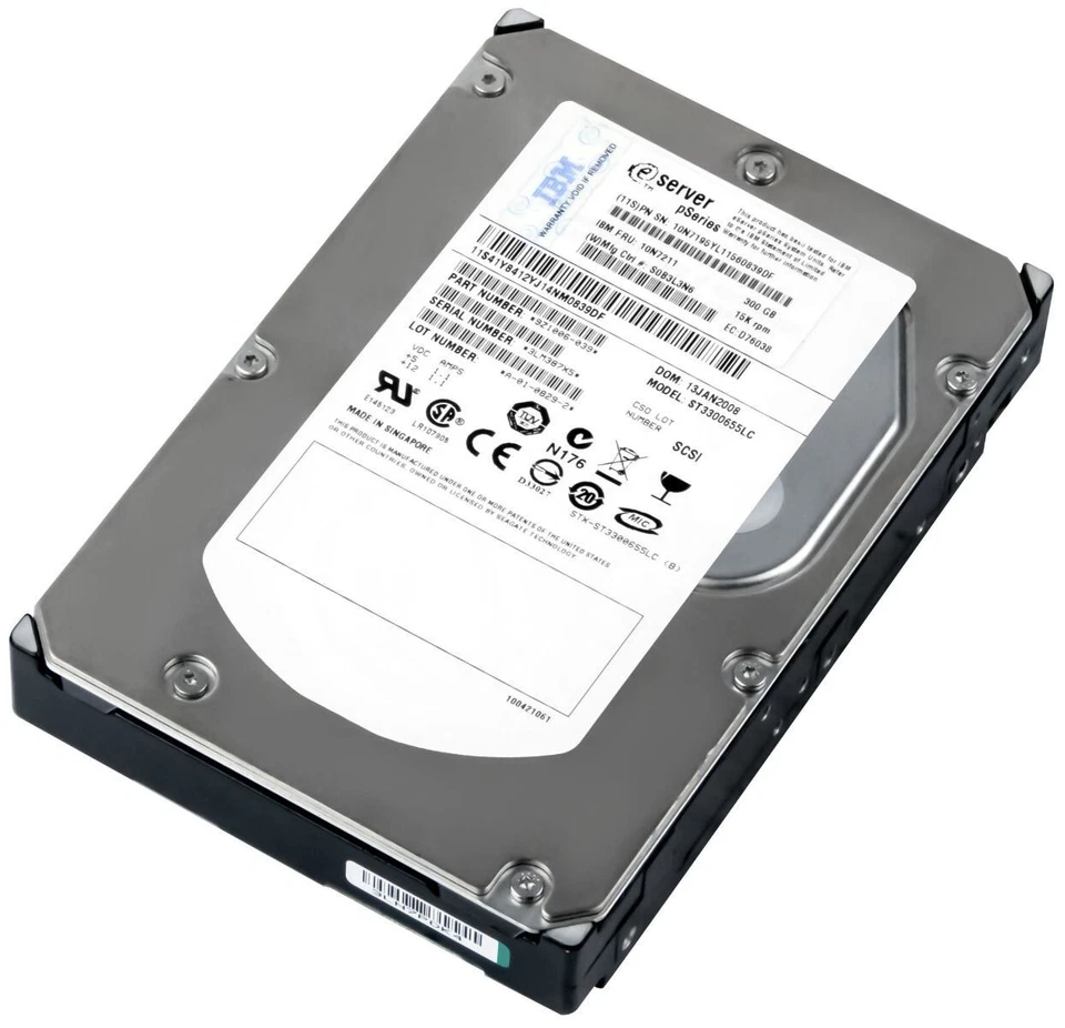 Hard Drive IBM 10N7211 ST3300655LC 300GB 15000U/Min 16MB SCSI U320 3.5'' Inch - Image 2 of 3