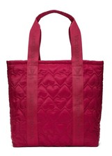 Victoria's Secret RED HEART Valentine's Day VICTORIA PUFFY TOTE Overnight BAG
