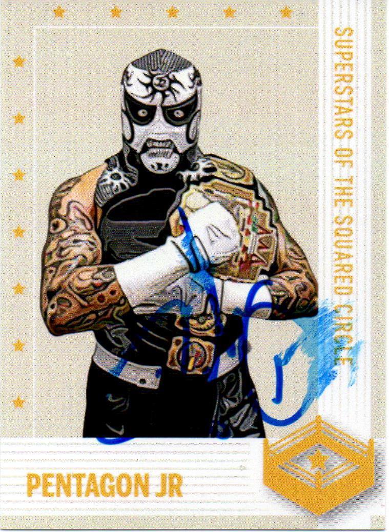 Pentagon Jr Miedo Signed Wrestling Trading Card #13 Superstars AEW