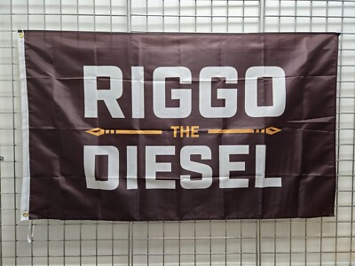 John Riggins Washington Redskins Flag 3ftx5ft ''RIGGO THE DIESEL'' Flag Banner NFL