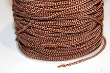 25ft Brass 3x2mm Red Copper Curb Cable Chain soldered 1 day Ship