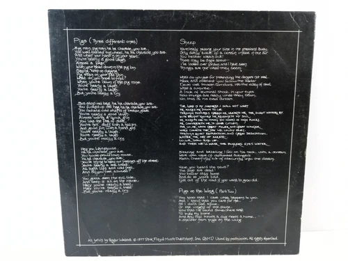 Pink Floyd - Animals -  LP 1977 Album  INNER SLEEVE ONLY Replacement