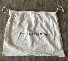 dust cover dustbag drawstring WARREN  WHITE handbag purse shoes hat 13"x 17.5"