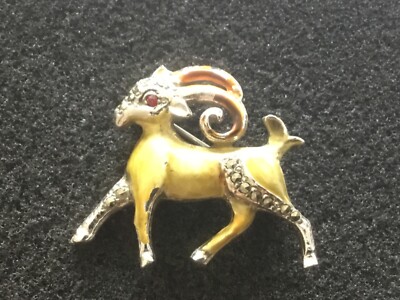Widder - Widder - Sternzeichen - Brosche - Anstecknadel Anstecker - Sternzeichen
