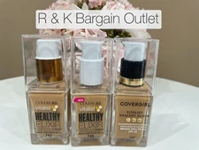 COVERGIRL VITALIST HEALTHY ELIXIR FOUNDATiON 745 Warm Beige ~ Lot Of 3 PCs