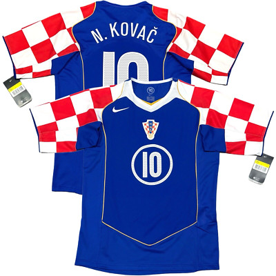 2004/05 Croatia Away Jersey #10 Niko Kovac Small (lose Fit) Nike