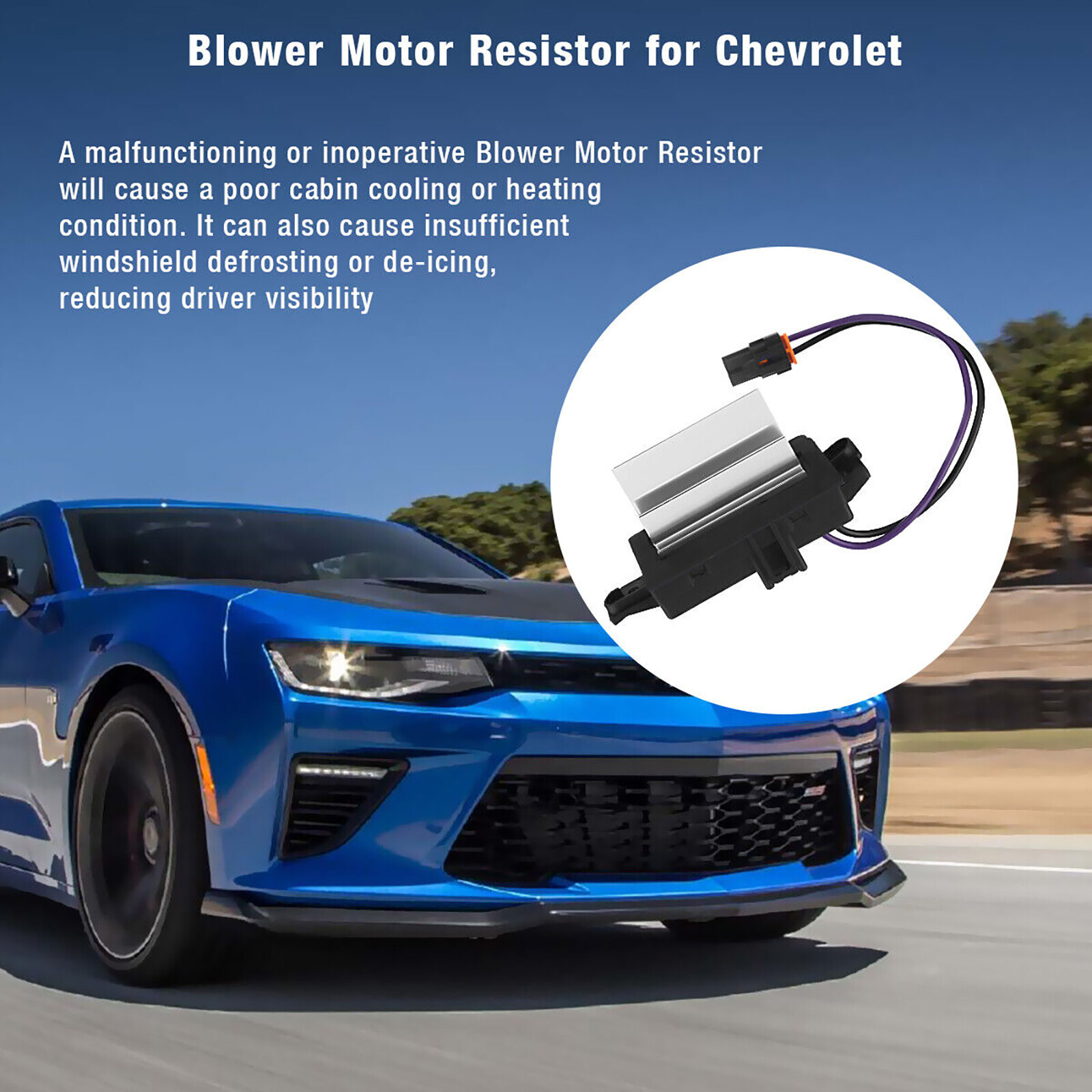 3Pin Blower Resistor For GMC Yukon XL 2500 Blower Motor Resistor 2003