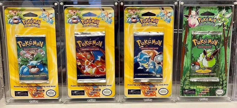 Pokemon Booster BLISTER Pack CASE Protective Magnetic display Case