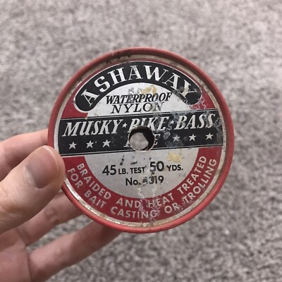 Vintage Fishing Line Spool Ashaway Braided Waterproof Nylon for Casting  Trolling | eBay
