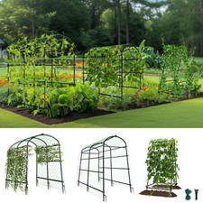 Large Garden Arch Tunnel Trellis Metal for Climbing Plants Cucumber Outdoor Yard