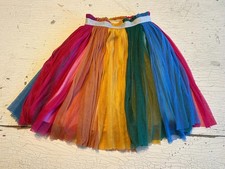 Girl's HANNA ANDERSSON Size 90 3 Multi-Color Tulle Skirt
