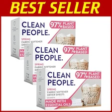 Clean People Dryer Sheets -  - Plant-Based Ingredients