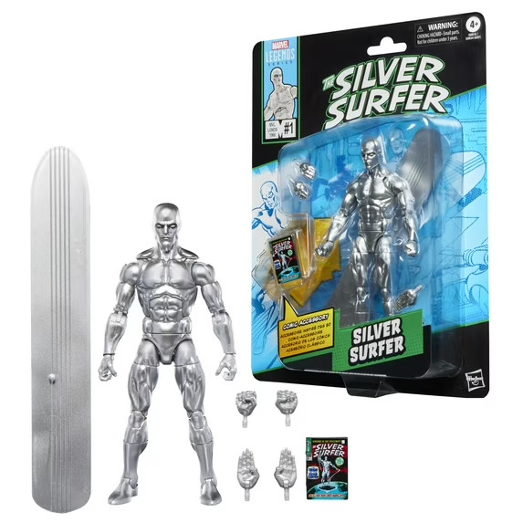 Marvel Legends Series Silver Surfer, Fantastic Four Comics Action Figure