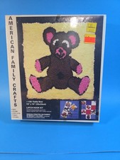 AFC - Latch Hook Kit 108 Teddy Bear - Vintage Sealed