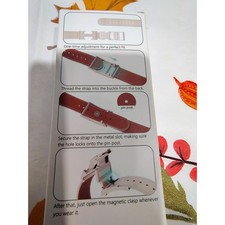 Chanchy Premium Magnetic Leather Band 38mm Smartwatch Strap Beige