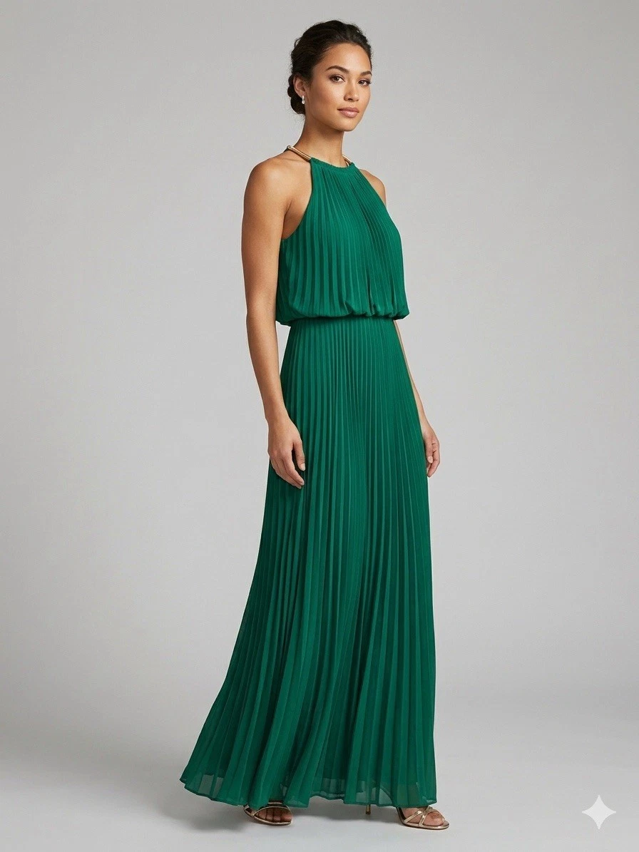 Pleated Green Dresses for Women for sale | eBay