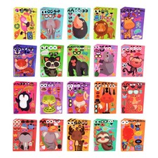 Sinceroduct 100 Sheets Make a Face Stickers Make Your Own Stickers Muticolor