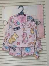 Care Bears 2 Piece Pajama Set Girls Xs 4/5 Sleepwear Pink