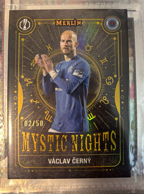 Topps 2024-25 Merlin Vaclav Cerny Rangers FC Mystic Nights MN-30 02/50