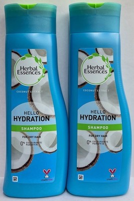 2 Herbal Essences Shampoo Hello Hydration Coconut Extract For Dry Hair 400ml