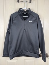 Nike Dry-Fit 1/4 Zip Pullover Performance Sweatshirt Men  s Size Large Black