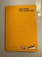 AP Lockheed Brake Systems Fault Diagnosis Guide Brochure Rare