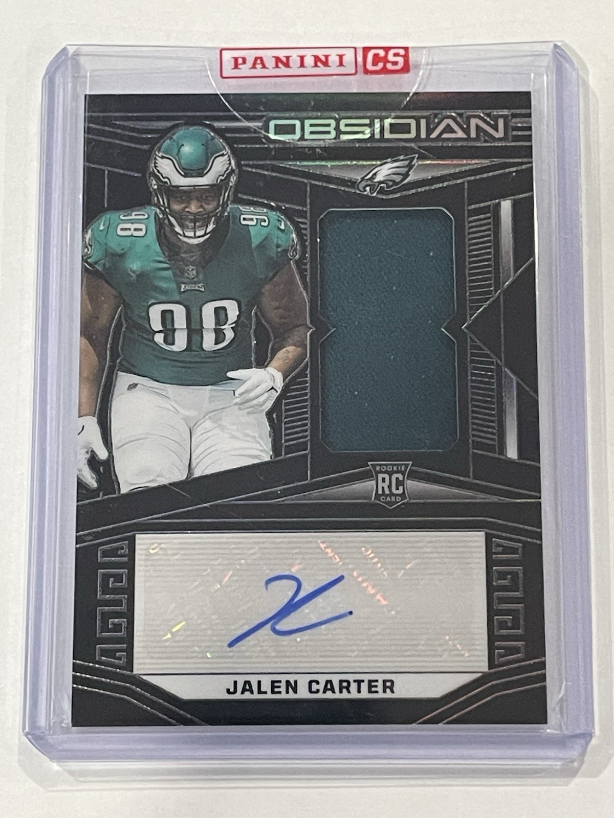 2023 Panini Obsidian Jalen Carter #204 Rookie Patch Autograph /199 (RC)