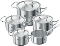 Zwilling Twin Classic Kochtopf-Set 5-Teilig, Mit Deckel, Induktionsgeeignet, Unb