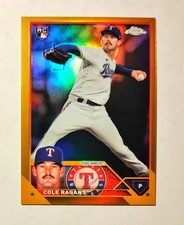 Cole Ragans 2023 Topps Chrome RC GOLD REFRACTOR 36/50 Royals Rangers #USC195 N6