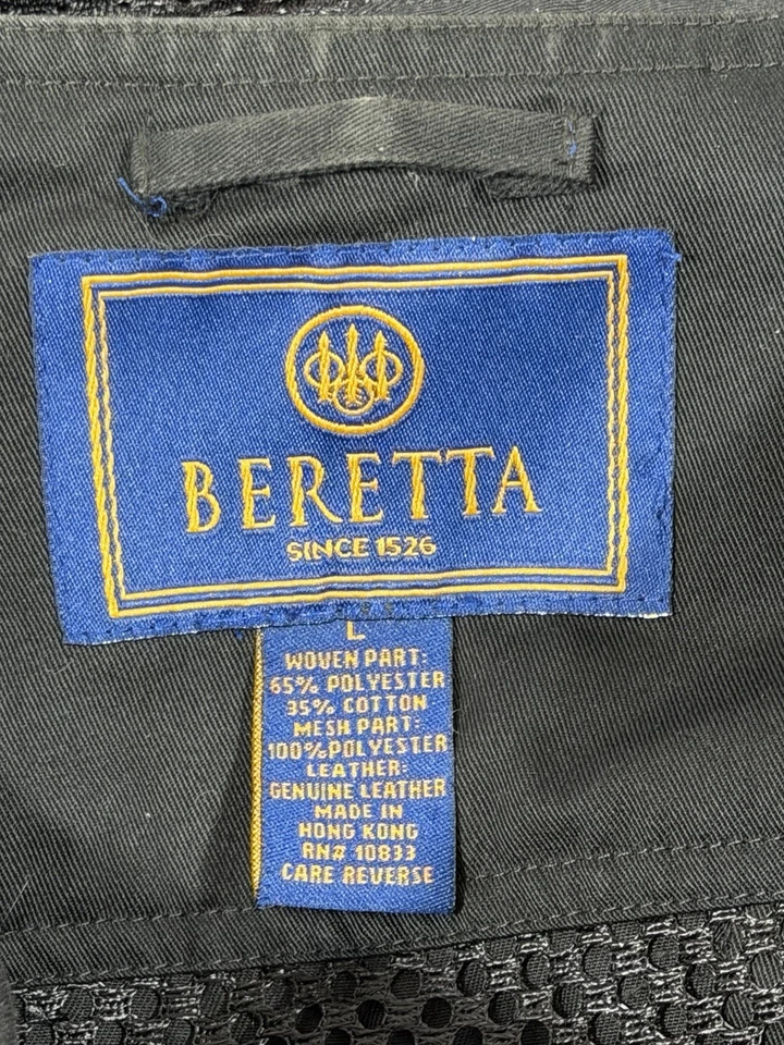 Beretta Mesh Shooting/Hunting Vest Mens Large Black Right-Handed Padded - Image 2 of 4