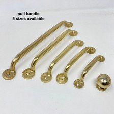 LACQUERED Solid Polished Brass Handles and Knobs