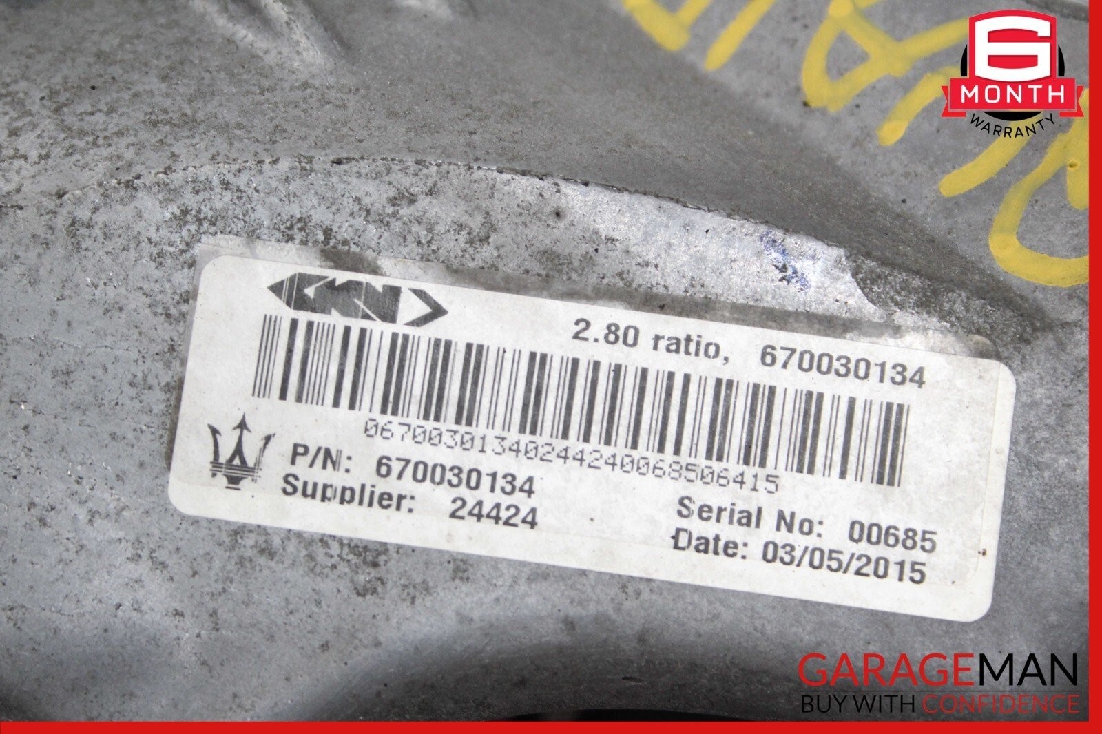 Maserati Quattroporte 2014-2017 REAR+RIGHT Differential