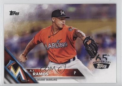2016 Topps 65th Anniversary Stamp AJ Ramos #42 fm0