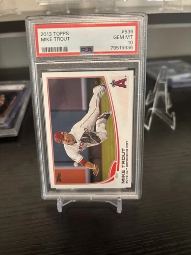 2013 Topps Award Winner Mike Trout #536 PSA 10 GEM MT Los Angeles Angels