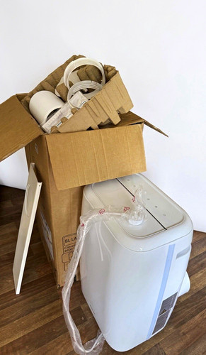 Blyss 12000 BTU White Portable Air Conditioner Remote Control Digital 4 in 1