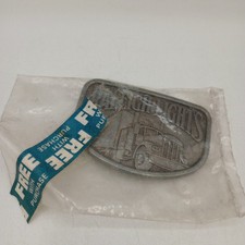 Raleigh Lights Cigarettes Tobacco Semi Truck 1970's Vtg Belt Buckle Promo New