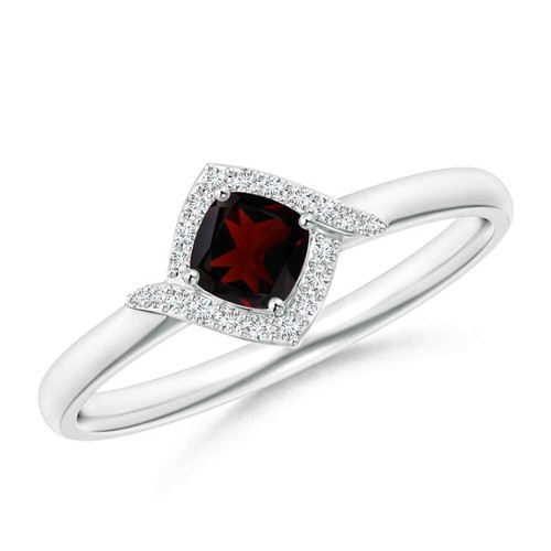 Easter Deal 925 Sterling Silver Garnet Gemstone Ethnic Halo Ring Jewelry