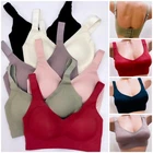 3/6 Women Wireless Bras Support T-shirt Bra No Underwire Push Up Jelly Bralettes