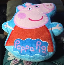 Image of Official Peppa Pig Plush Cushion Pillow – Soft 14' x 12.5' Kids Character Gift