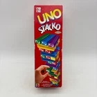 VINTAGE Uno Stack COMPLETE Mattel 2002 Family Game 90's Colors