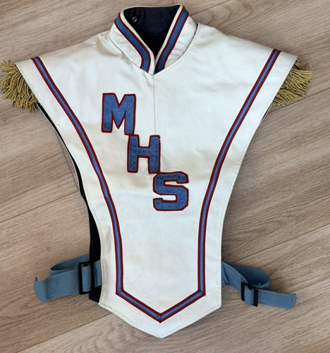 Vintage Fruhauf Marching Band Uniform Vest Size 45 - Red White Blue MHS