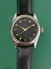 Vintage 1956 Tudor Rolex Honeycomb Dial Rose Emblem Men's 34mm Watch Ref.7909