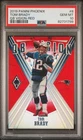 2019 Phoenix Football Tom Brady #8 QB Vision Red /299 PSA 10