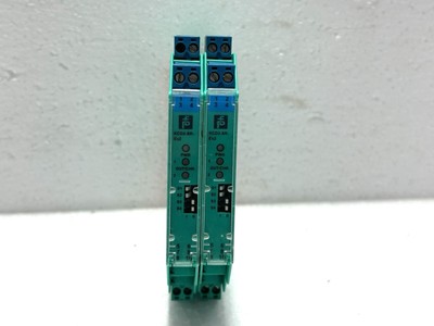 LOT OF 2PCS PEPPERL & FUCHS KCD2-SR-EX2 RELAY OUTPUT/CH LINE