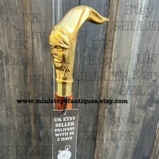 Designer Vintage Handle Wooden Walking Stick Polished Foldable Handcrafted Cane