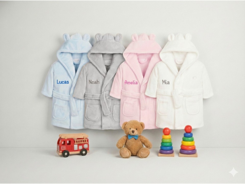 Vestido bebé bordado personalizado novedad nombre 0-24 niña niño
