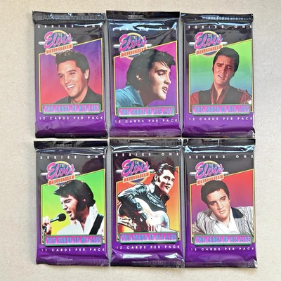 Elvis Presley - Artwork Set Serie 1 (1992) Trading Cards 6 Stück Booster Packs